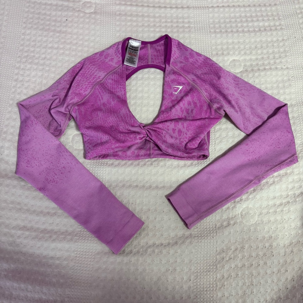 Gymshark Adapt Animal x Whitney Seamless Long Sleeve Top M